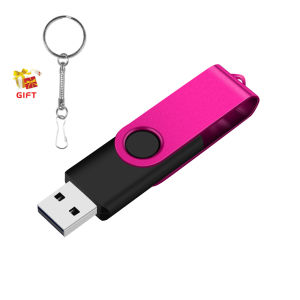 แฟลชไดรฟ์ USB 2.0 คลิปโลหะ แฟลชไดรฟ์แบบมีโลโก้ที่กำหนดเองฟรี เมมโมรี่สติ๊ก แฟลชไดรฟ์ USB แบบหมุนได้ ของขวัญสร้างสรรค์ พวงกุญแจ ดิสก์ U สีดำ สำหรับอุปกรณ์จัดเก็บข้อมูลแล็ปท็อป
