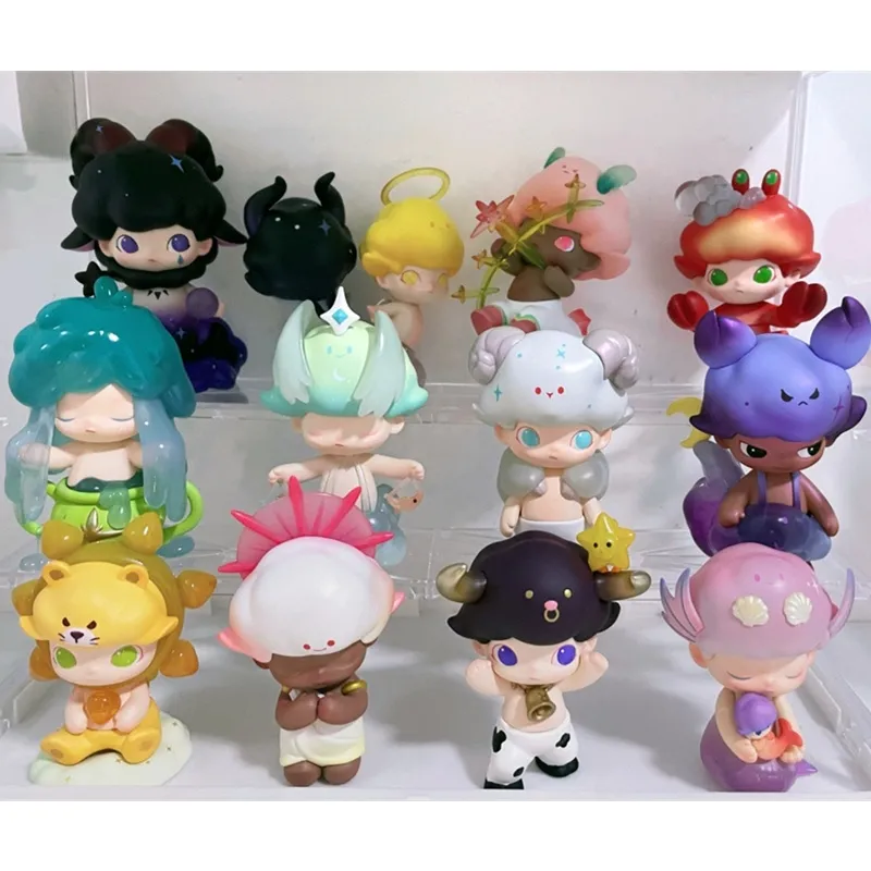 In Stock】Dimoo zodiac series POPMART Blind Box 泡泡玛特dimoo星座