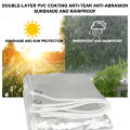 Transparent PVC Plastic Tarpaulin with Eyelet transparent tarpaulin clear tarpaulin trapal makapal. 