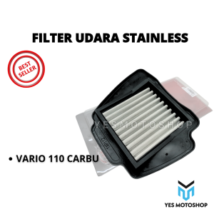 AIR FILTER UDARA STAINLESS VARIO TECHNO VARIO 110 CARBU