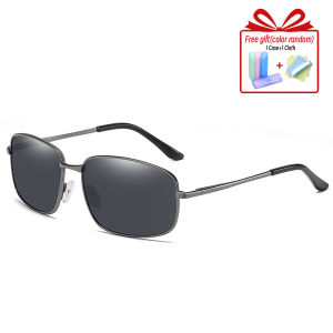 Photosensitive Color-changing Polarized High-definition Sunglasses Foldable Men Driving Photochromic Black Frame Glasses