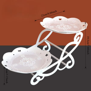 Keranixy Multi-layer Cupcake Tower Clear Plastic Dessert Plate For Candy Biscuit Snack Display Bekas Kuih