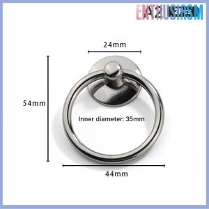 【Enthusiasm】🌟🌟【Hot Sale】🎈 ที่จับประตูเฟอร์นิเจอร์ห่วงทรงกลมสไตล์วินเทจ2ชิ้นมือจับลิ้นชักตู้อัลลอยสำหรับแต่งตัว