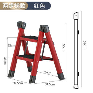 Telescopic Ladder Slim Ladder Workbenches Folding Step Ladder For Home Folding Step Ladder Indoor Foldable thickened carbon steel mobile floor retractable and lightweight