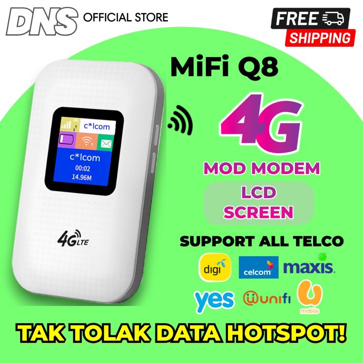 4G LTE MiFi Modem Q8 Pocket WiFi Unlimited Upgraded Pocket Router Like