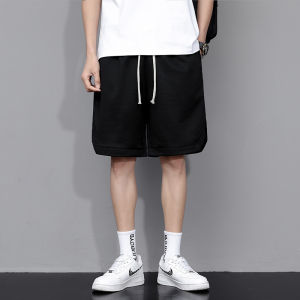 [ Summer New ][ Summer New ]2025 Mens Summer Trendy Loose Solid Color Casual Shorts Sports Pants Fashion Summer Shorts ins Hong Kong Style [ Ultra-thin and breathable ][ Ultra-thin and breathable ]