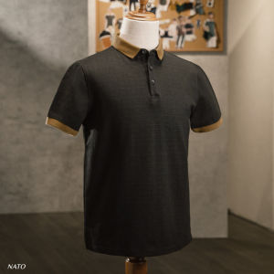 Áo Polo Nam NATO® "Dylen - 280Gsm" Sợi Dày Mastro/Deluxe Áo Thun Có Cổ Trơn Đẹp Đen Cao Cấp Vải Cotton Cá Sấu