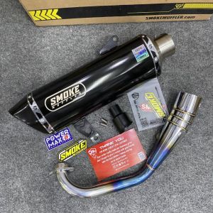 Knalpot Yamaha Xmax 250 Smoke Muffler Tipe SM Blue Series