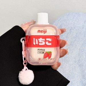 Applicable to Transparent Beverage Anti Drop Wireless Bluetooth Earphone Case Suitable for Airpods1/2/3/4/pro Fashion Earphone Accessories h260926
