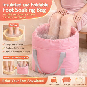 【Space-Saving Foldable Design】JC Temperature Control Foot Spa Bucket Foot Spa/Portable Foot Bath/Temperature Control/Relaxation Therapy/Home Wellness