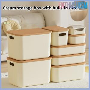 【Enthusiasm】🌟🌟【Hot Sale】🎈 กล่องเก็บของจิปาถะตั้งโต๊ะพร้อมฝาตู้เสื้อผ้าลิ้นชักเก็บเสื้อผ้าตะกร้าเก็บของพลาสติกสำหรับจัดระเบียบเครื่องสำอางของเล็กๆ