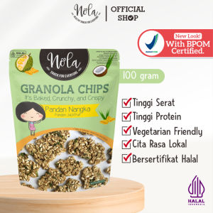 Camilan Sehat / Snack Oats Nola Granola 100 Gr Choco Banila Peanut Butter Pandan Nangka