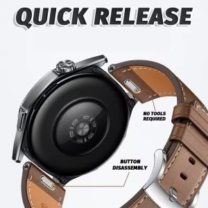 Quick Release Leather Strap For Amazfit T-Rex 3 Pro 48mm Smart Watch Band Soft Replacement Wristband Bracelet Belt