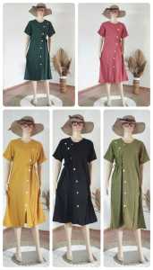 Daster Panjang Selutut Busui Kekinian Non Ruffle RAYON PREMIUM Daster Wanita Daster Payung Daster Busui - LOTA FASHION daster andin full kancing/daster ikatan cinta/daster firall/daster busui/daster kekinian/daster polkadot daster polos LOTA