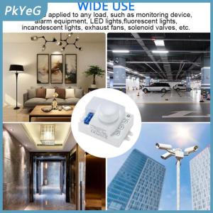 PkYeG Công tắc cảm biến vi sóng cảm biến chuyển động cơ thể Radar 5.8 độ LED HF 220V 360 Ghz
