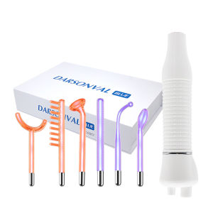 High Frequency Facial Skin Therapy With Neon & Argon Wands Remove Wrinkles Acne Infrared Hair Care Tool