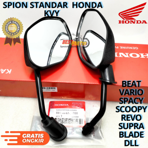 Spion standar honda KVY untuk motor BEAT  VARIO SPACY SCOOPY REVO SUPRA BALADE DLL. AHM berkialitas original asli ori dan presisi