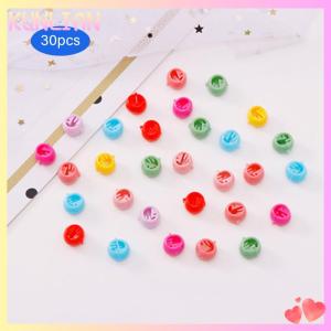 [KUNLIAN] กิ๊บติดผมลูกปัดขนาดเล็กน่ารักสำหรับเด็กผู้หญิงกิ๊บติดผมพลาสติกสีลูกกวาด