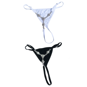 Của phụ nữ Rhinestones dải thắt eo quần lót dây cơ thể đồ lót G-String cho các bên và sự kiện thời trang