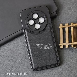 Poco C65 Poco C75 Case Pro Leather Black Poco C65 Poco C75