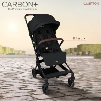 Quinton Carbon+ Stroller from Newborn to 22kg Compact Ultra Light Auto Fold Stroller