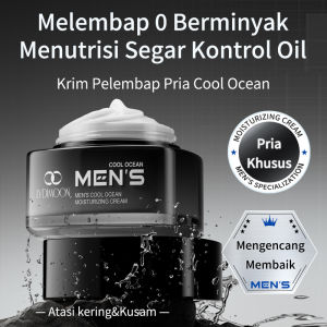 Mens Face Whitening Cream 50gr - Krim Pria Pemutih Pelembab Wajah Anti Kerut Penuaan Dini Kolagen Krim Perawatan Kulit Pria Skincare Wajah Glowing Memutihkan Mengencangkan Kulit Memperbaiki Kulit Kering