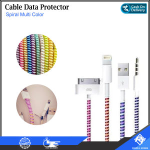 Pelindung Kabel Lilitan Spiral Warna Warni Untuk Kabel Charger Kabel Data dan Kabel Headset