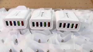 Multi-port charger 48W5 Mouth USB Mobile Phone Charging Plug 5.1A UK US and European standard tablet adapter   Exclusive Supply