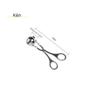 Aeneas Shop Dụng Cụ Làm Thịt Viên Cá Viên Inox 3.5*16.7cm/4.8*18cm 2 kích thước Làm thịt viên và cá viên