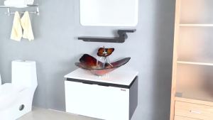 【eoxjk】อ่างเซรามิกอ่างล้างหน้าอ่างล้างหน้าโต๊ะกระจกอ่างล้างหน้าโรงแรมอ่างล้างหน้าประเภทผีเสื้ออ่างล้างหน้าขายส่ง