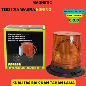 Lampu Variasi Rotari Magnet/Rotary Rotator Warning Light Universal LED Blitz 3 Mode 12-24 Volt Mobil Truck Truk Lampu Rotator Mobil Lampu Rotary LED 3 Mode 12/24 Volt