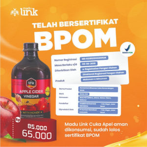 Link Cuka Apel plus Madu - Appel Cider VInegar with Honey - 500ml