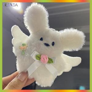 RUASA Cute Angel Little Black Cat Little Milk Dog Plush Doll Pendant Backpack Hangings Decoration