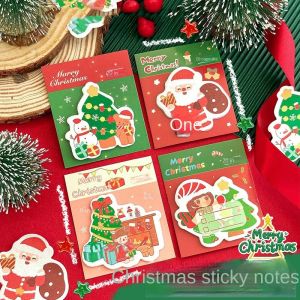 MAOMEI Ông già Noel Giấy dán ghi chú giáng sinh Giáng sinh N times Giấy ghi nhớ giáng sinh Tập giấy ghi nhớ dễ thương Dính Sổ ghi chép di động Quà Tặng Con Gái