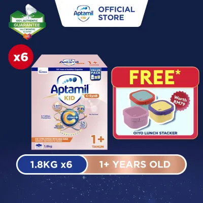 [LAZADA EXCLUSIVE] Aptamil KID C-SynB Growing Up Formula - 1+ Years 10.8KG (Susu Milk Powder 奶粉)