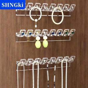 SHNGki 3pcs tự dính Vòng cổ tổ chức tiết kiệm không gian đa chức năng đồ trang sức tổ chức Vòng Cổ chủ treo tường