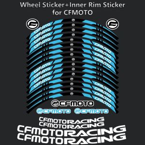 17" Reflective Motorcycle Rim Hub Strips Decal Stickers For CFMoto 150NK 250SR 300NK 300SR 400NK 400GT 650NK 650GT 650MT