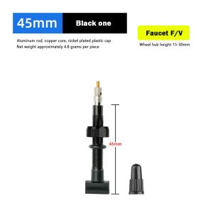 ZENO 45/60/80mm Bicycle Vacuum Tire Valve Nozzle Presta Valve Multicolor FV Presta Air Valve Durable Square Base Tire Nozzle Bike Parts