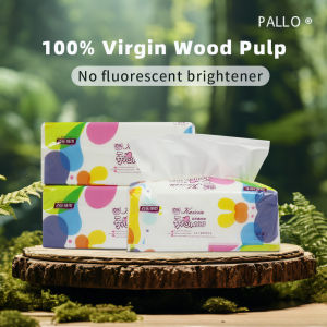 5 Packs PAILO 4 Ply Facial Tissues187x180mm420 Sheets Dry Wet Use Large Size Soft Smooth