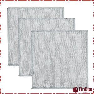 FinDee ผ้าเช็ดจาน ทำสะอาดห้องครัว 3 pcs ผ้าขี้ริ้วอเนกประสงค์ ขนาด 20 cm Wire Dishcloth