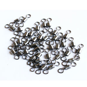 【 Atother】ตัวเชื่อมต่อเหยื่อหมุน50ชิ้นสแตนเลสตกปลาหมุนได้กลิ้งข้อต่อเบ็ดตกปลาทะเลสายสแน็ปอุปกรณ์ตกปลา