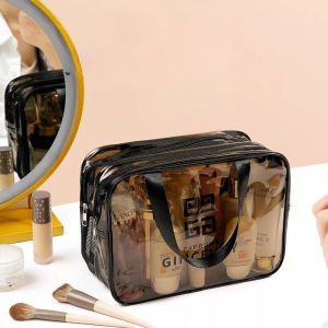 Bộ 3 Túi Đựng Mỹ Phẩm Trong Suốt Du Lịch Đa Năng | Túi PVC Chống Nước Đựng Skincare Cao Cấp