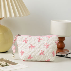LITTLE DAISY | Lucas Mini Pouch Coquette / Dompet Aesthetic Premium / Tas Penyimpanan Lipstick / Tas mini penyimpanan Multifungsi Pouch Charger
