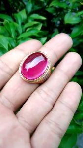 CINCIN BATU MERAH DELIMA SIAM ROSE ORIGINAL BANGKOK