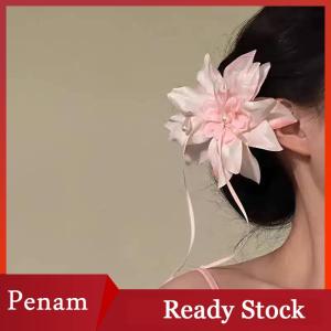 [PAM] Bohemian Vacation Style Flower Hair Clips Fashion Simulation Flower Hairpin For Women Girls Sweet Hair Accessories Gifts