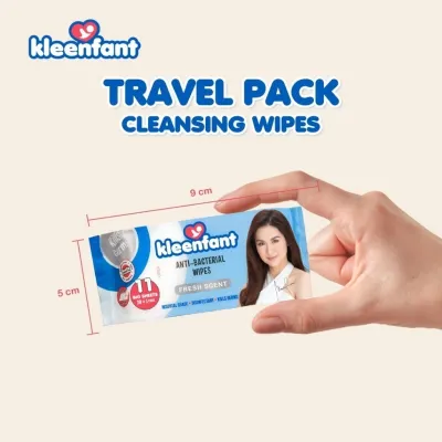 Kleenfant Cleansing Wipes Travel Pack 11 sheets Mini Wipes Collection Pack of 6 Wet Wipes