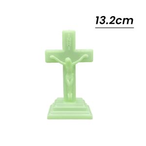 Nurm Luminous Crucifix with Stand/ Luminous Cross 5in 8.6in Glow in the Dark