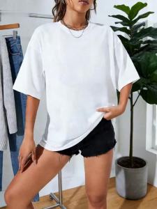 Elegant Chic WomenS Short Sleeve T-Shirt Cute Cartoon Cat Pattern Comfortable Skin-Friendly Casual Spring/Summer Wear
