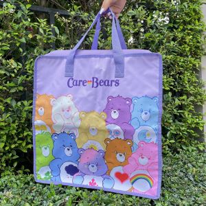 🔔กระเป๋าพกพา กระเป๋าจัดระเบียบพับเก็บได้ ลายการตูน มีสายหิ้ว สะพายเข้าไหล่ได้ ขนาด 43×43×30 cm