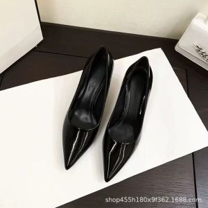 Free Shipping Niche Red High Heels For Women 2026 New Autumn Collection Pointed-Toe Elegant And Stylish Black Stiletto Pumps